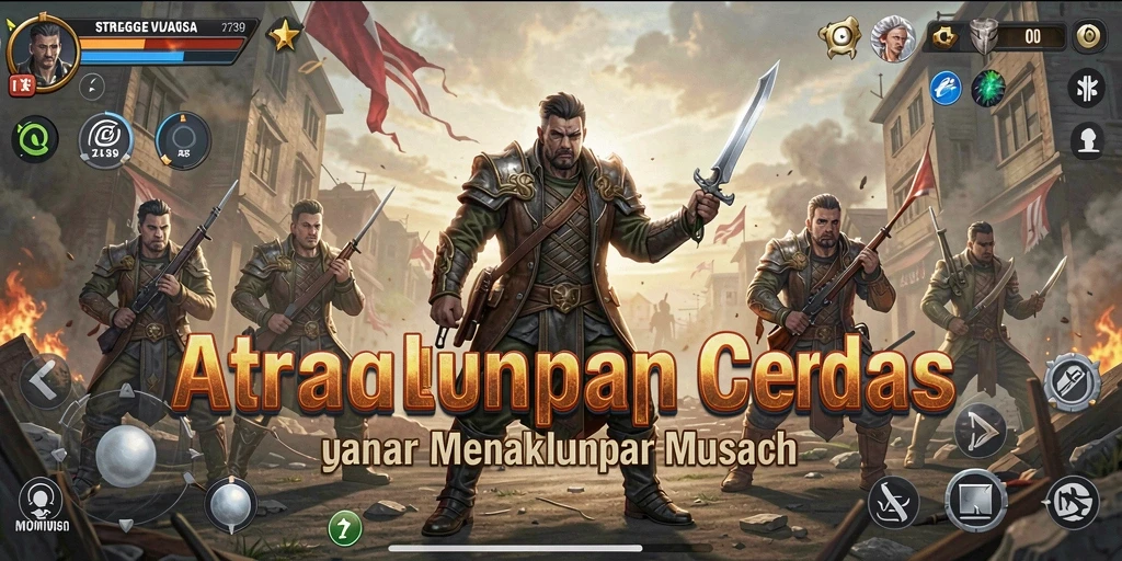 Tampilan gameplay mendebarkan dari game strategi 2739 yang menarik.