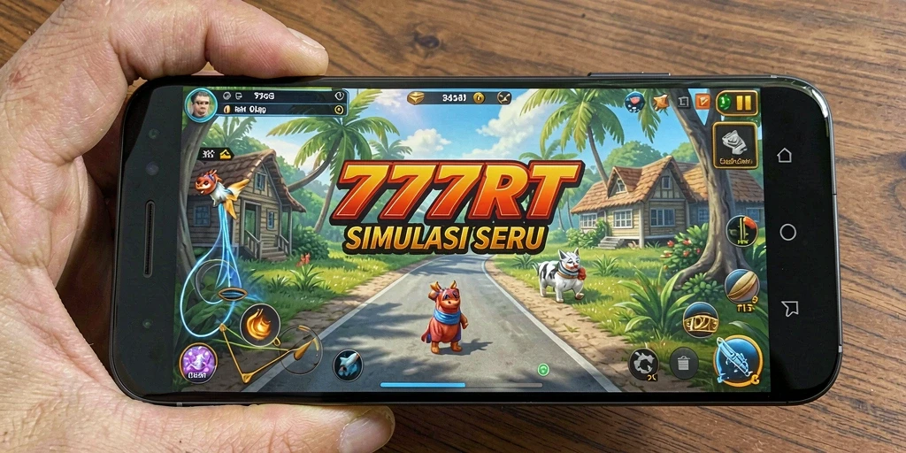 Tangkapan layar utama dari 777RT menampilkan tindakan gameplay Simulation yang menarik.