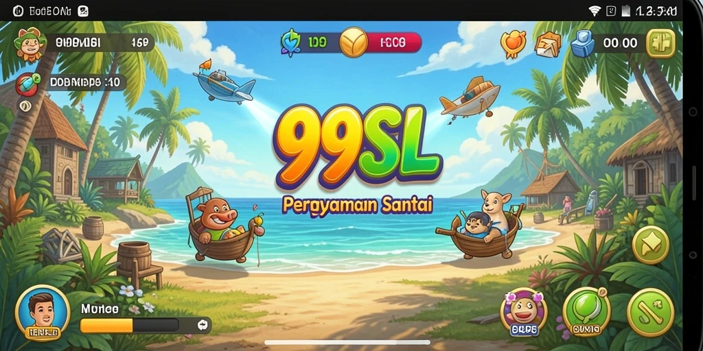 Screenshot dari gameplay 99SL yang penuh warna dan menyenangkan.