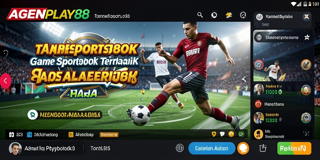 Tampilan screenshot <strong>AGENPLAY88</strong> yang menampilkan fitur taruhan olahraga.