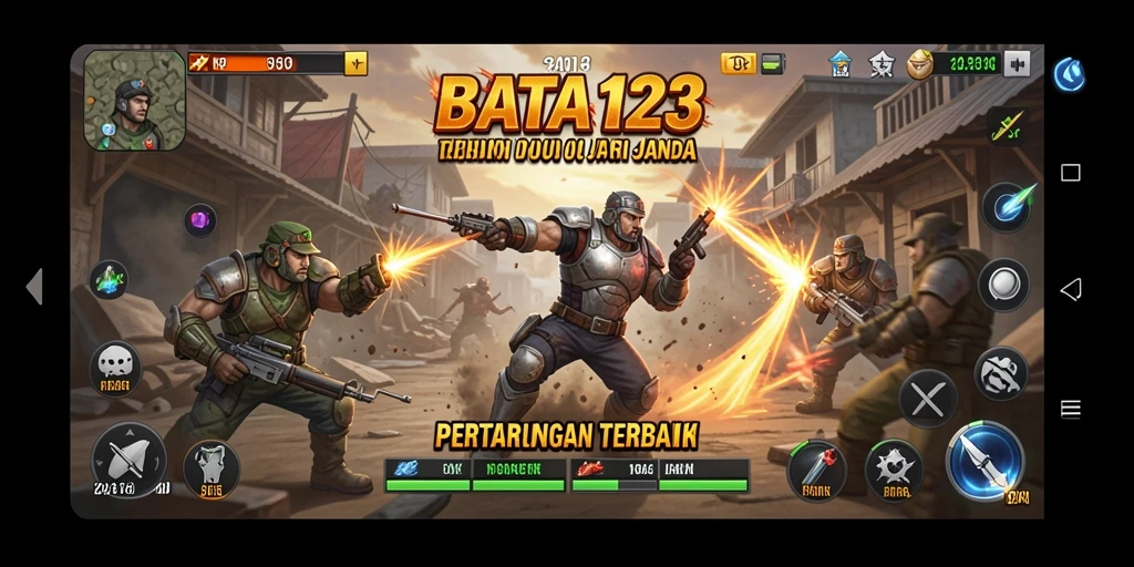 Gameplay intens dan mendebarkan dalam BATA123 yang menonjol.