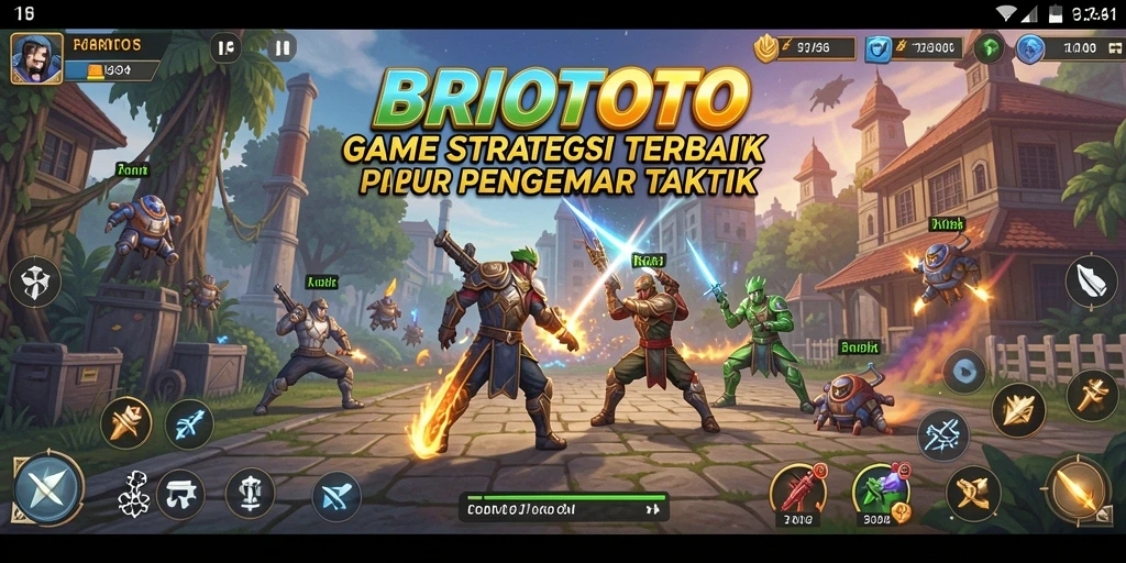 Screenshot permainan BRIOTOTO dengan aksi strategi mendebarkan.