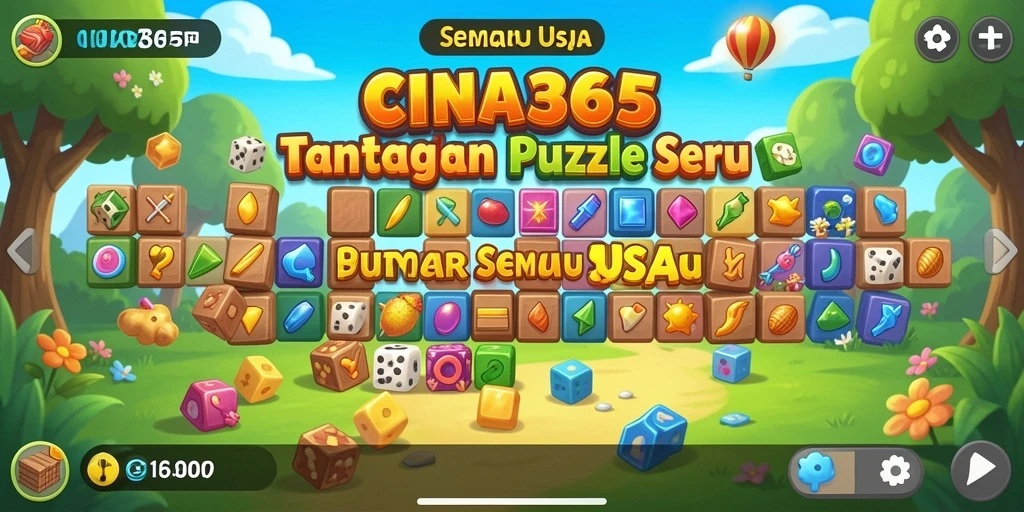Gameplay menantang dari CINA365 dengan berbagai puzzle menarik.