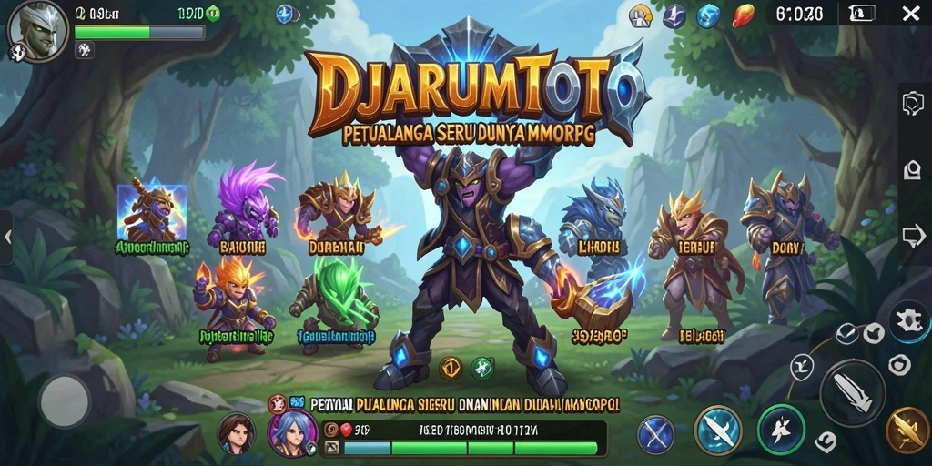 Tampilan gameplay seru dalam dunia MMORPG DJARUMTOTO.