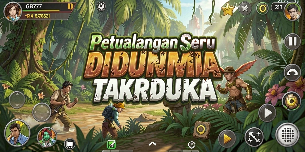 Screenshot utama GB777 menampilkan aksi gameplay yang mendebarkan dalam petualangan.