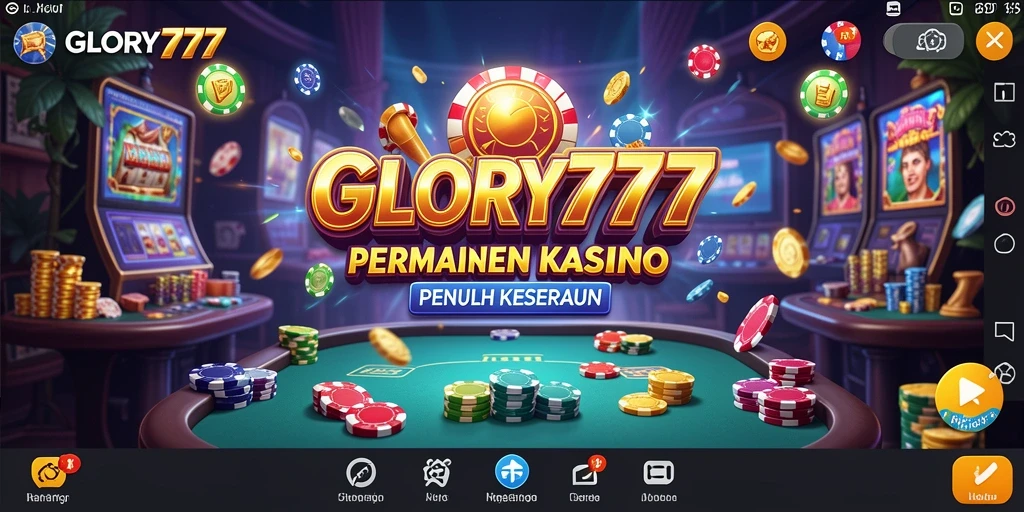 Tampilan gameplay Kasino yang menarik dalam GLORY777 dengan grafis memukau.