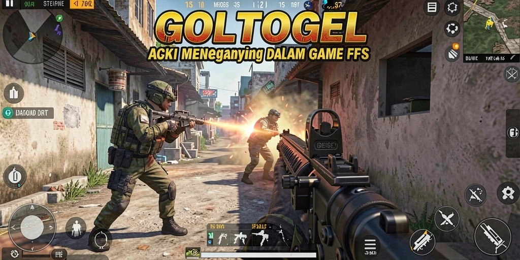 Gameplay intens dan seru di GOLTOGEL dengan aksi tembak-menembak.