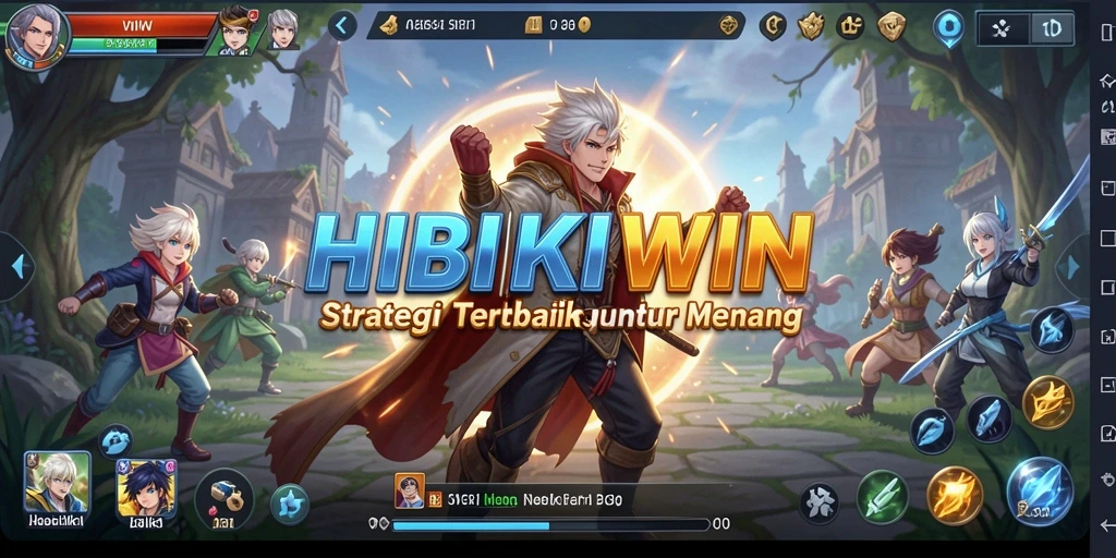 Tampilan gameplay HIBIKIWIN yang menegangkan dan strategis.