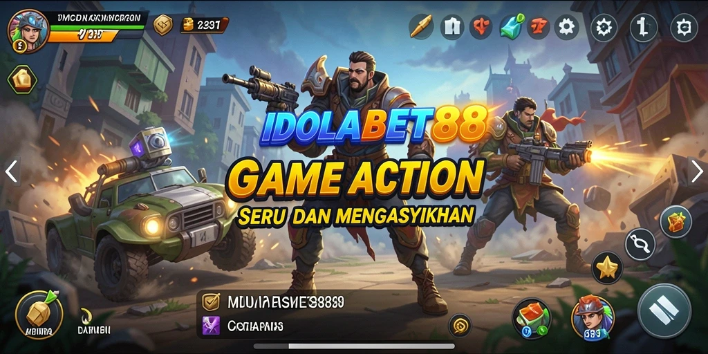Tampilan gameplay aksi penuh energi dari IDOLABET88.
