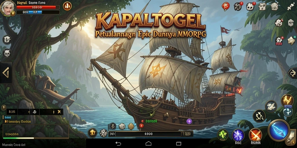 Tangkapan layar gameplay KAPALTOGEL menampilkan pertarungan seru dalam dunia MMORPG.