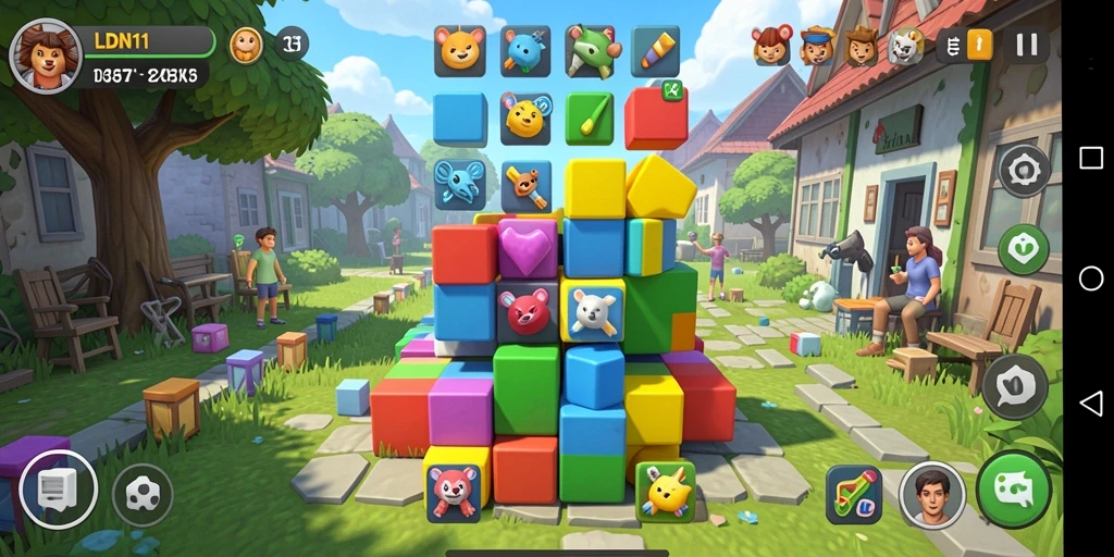 Gambaran gameplay LDN11 dengan berbagai teka-teki menarik.