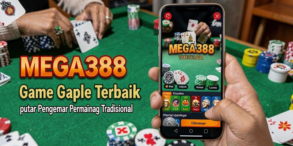 Tampilan screenshot MEGA388 saat bermain Gaple yang seru.