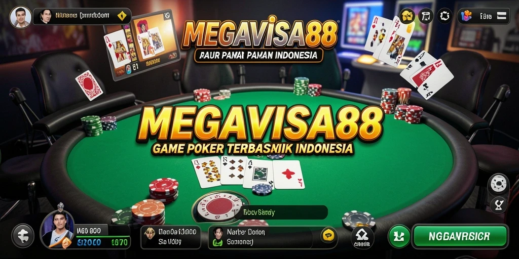 Tampilan permainan poker di MEGAVISA88 yang seru dan interaktif.