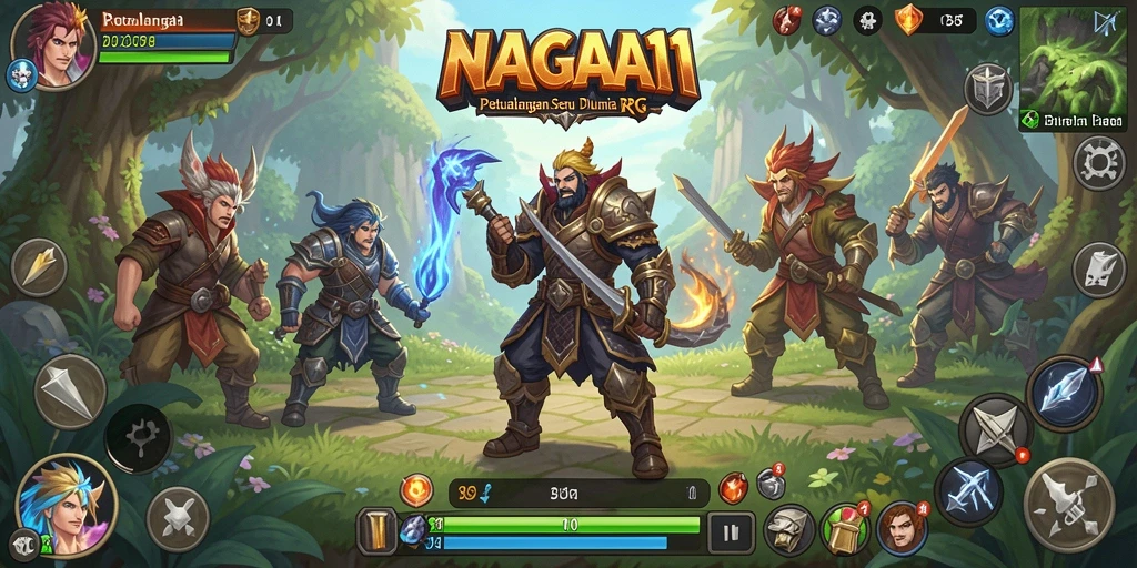 Tampilan gameplay NAGA11 yang seru dan menantang.
