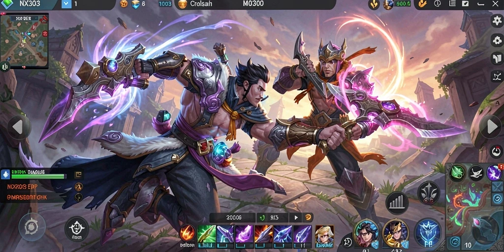 Gameplay seru dalam NX303 yang mendebarkan.
