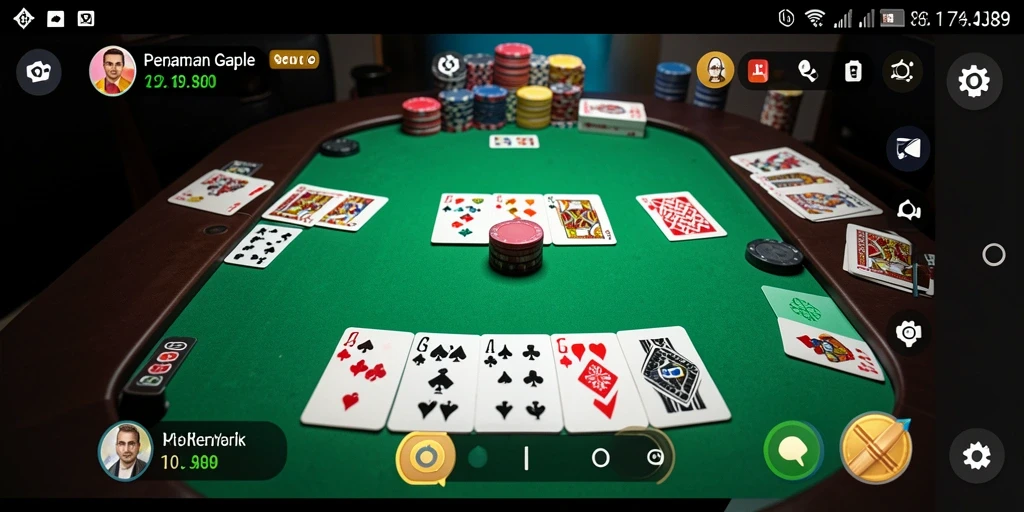 Tampilan gameplay Gaple yang seru dan interaktif di OJA89.