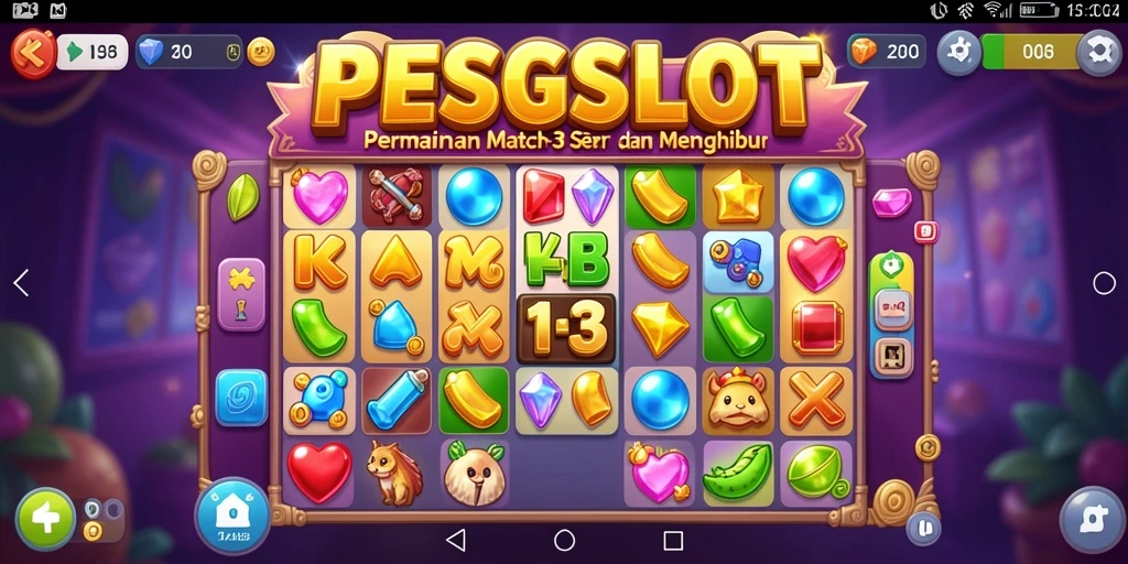 Screenshot PESGSLOT menampilkan gameplay seru yang menantang.