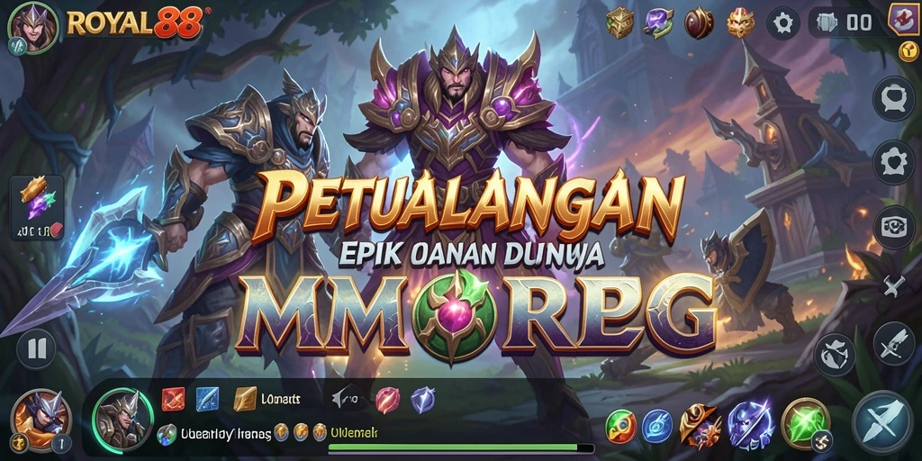 Tangkapan layar gameplay ROYAL88 menampilkan aksi seru dalam petualangan MMORPG.