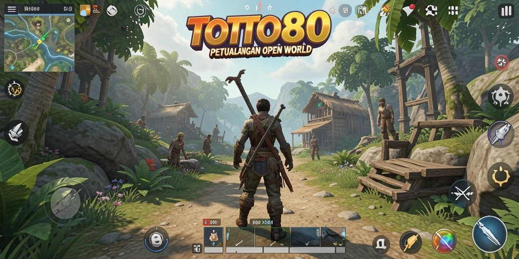 Gameplay TOTO80 menampilkan petualangan luar biasa di dunia terbuka.