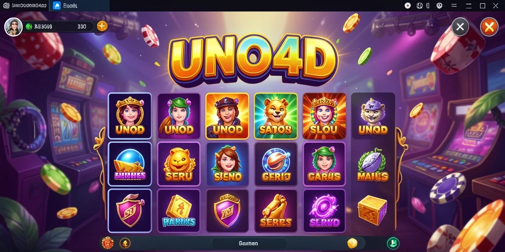 Gameplay Slot menarik dari UNO4D dengan grafik memukau.