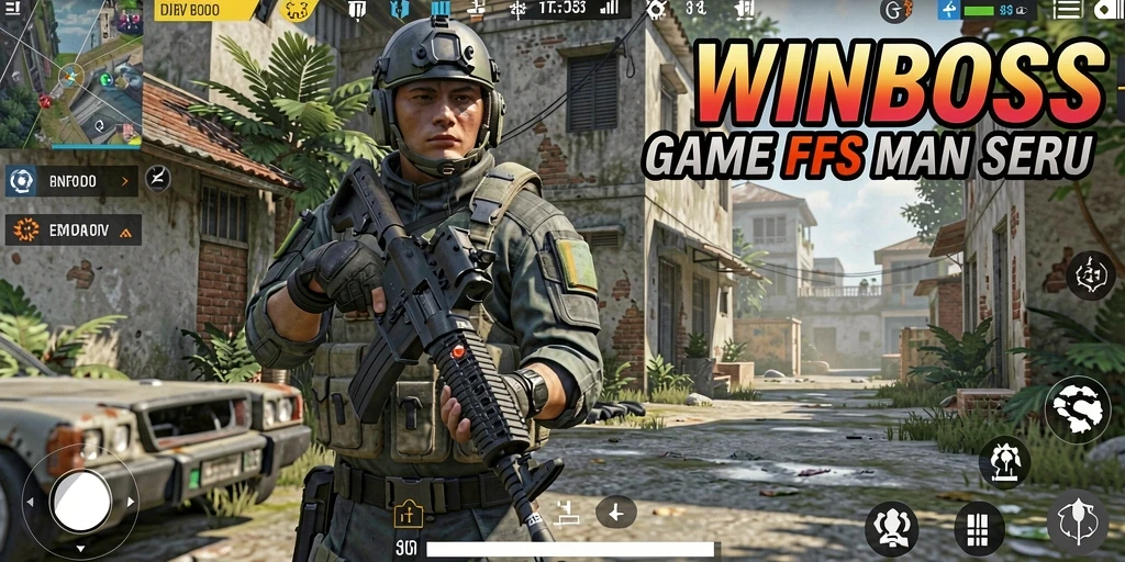 Screenshot gameplay WINBOSS yang menunjukkan aksi seru dalam FPS.