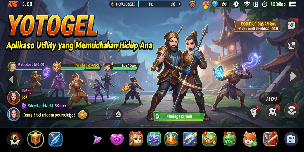 Tampilan antarmuka yotogel yang memudahkan pengguna dalam mengakses fitur-fitur utility.